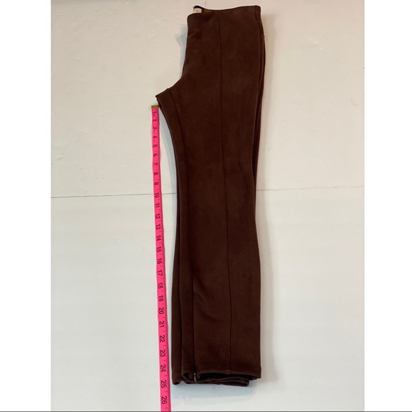 Anthropologie Faux-Suede Leggings with ankle zippers - size 27 - Picture 9 of 15